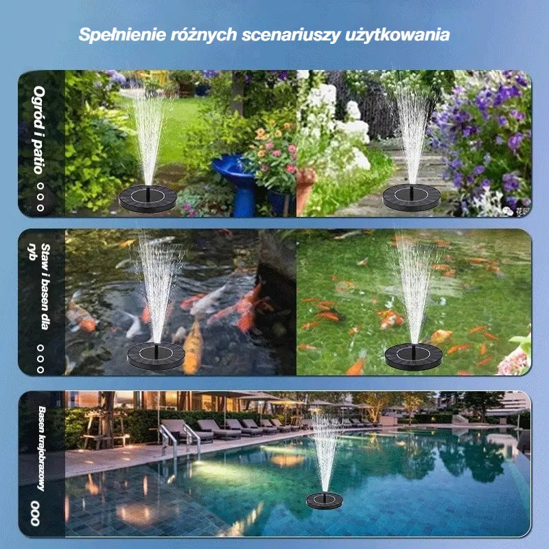 💥50% OFF- Fontanna słoneczna z pompą wodną