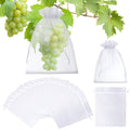 【50 sztuk (24*38 cm)】Moskitiera na muszki owocówki, siatka ochronna na drzewa do ogrodu dla ptaków, siatki ogrodowe do ochrony kwiatów, roślin, owoców i warzyw