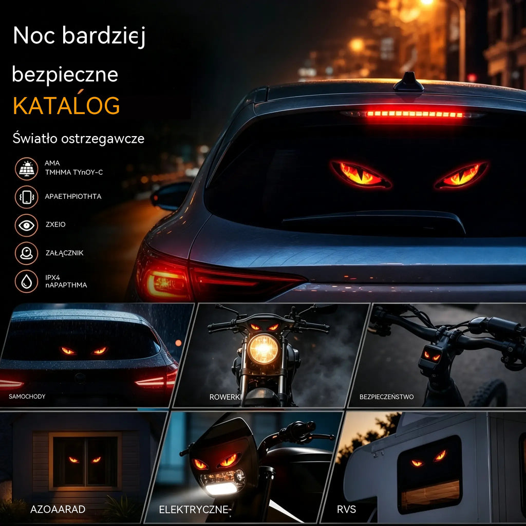 【1+1 Gratis】Solarny LED samochodowy sygnalizator ostrzegawczy