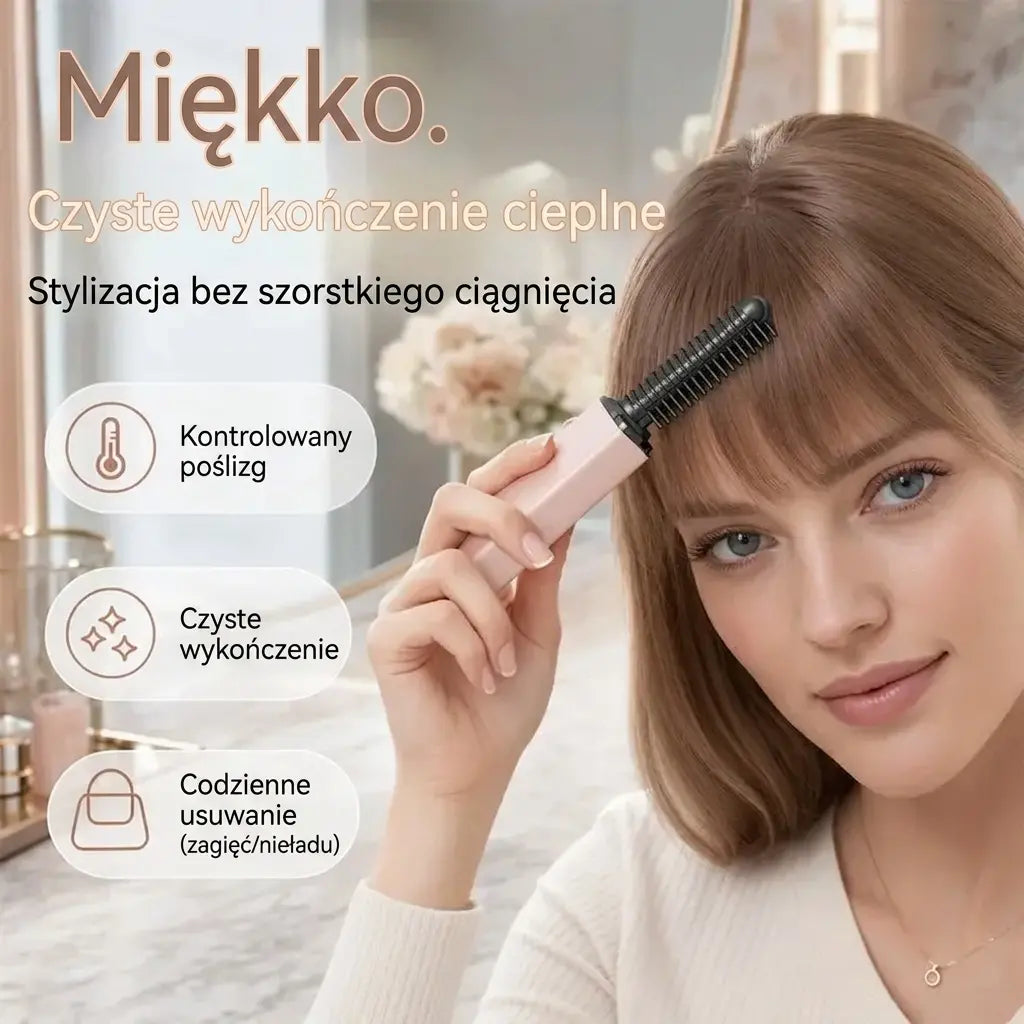 ✨ Przenośne bezprzewodowe mini urządzenie do stylizacji włosów z grzebieniem – większa objętość i naturalnie pełniejszy wygląd