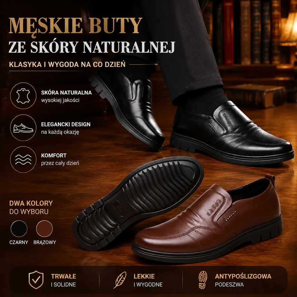 【30% OFF】🔥【39-44】Meskie skorzane buty biznesowe