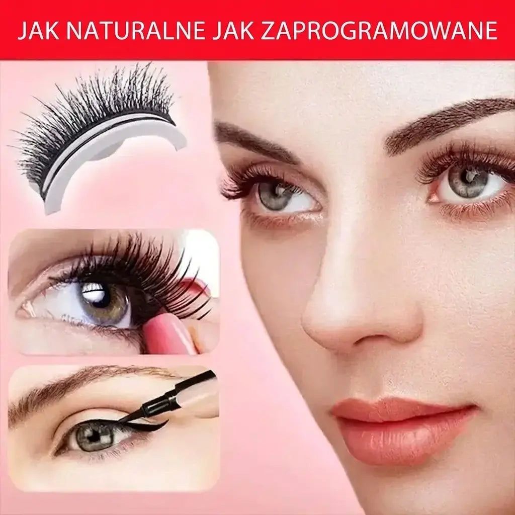 👁️✨Samoprzylepne sztuczne rzęsy wielokrotnego użytku – bez kleju, naturalny efekt