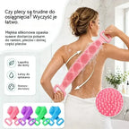 🛁 Kup 1, a 1 otrzymasz GRATIS – Dwustronna silikonowa rękawica kąpielowa – bardzo długa rękawica do peelingu ciała, która ułatwia dokładne mycie pleców