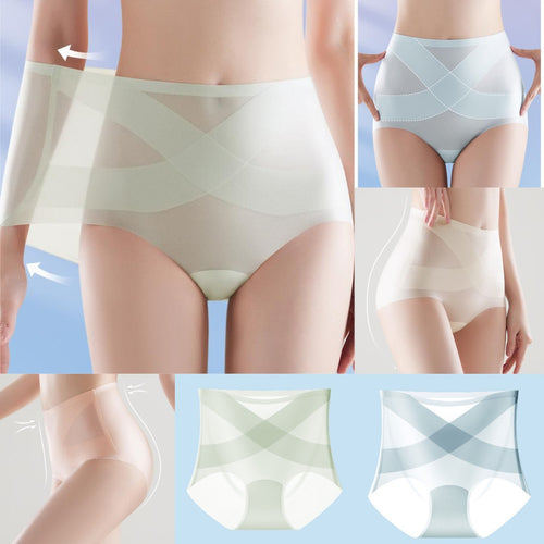 (6sztuk) Ostatni dzień - 50% zniżki - Nowość Ice Bandage Majtki bezszwowe z wysokim stanem