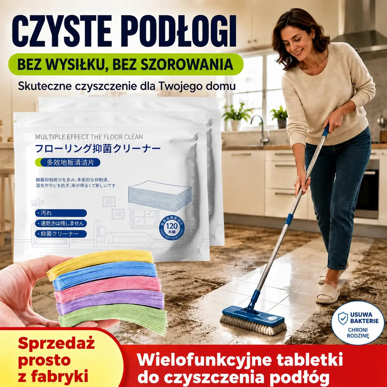 Skoncentrowane uniwersalne tabletki czyszczące – opakowanie 240 sztuk