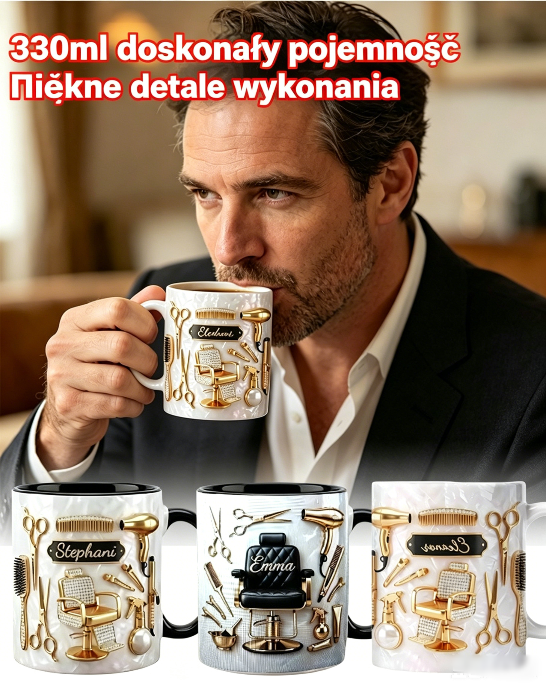 ✨49% OFF ✂️ Spersonalizowana, lekka i luksusowa ceramiczna filiżanka do kawy