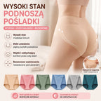 Majtki z wysokim stanem i podniesieniem bioder, wykonane z najwyższej jakości bawełny ✨️ (45-105 kg)