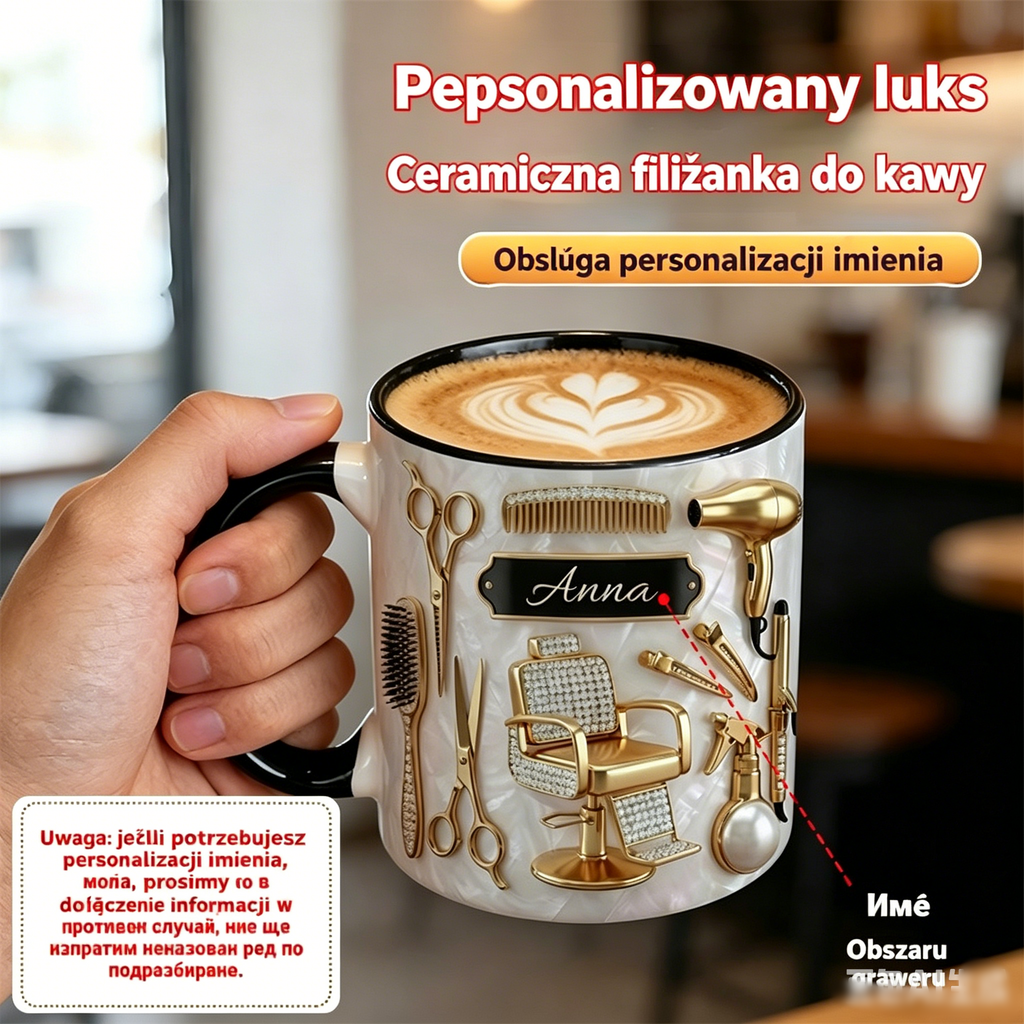 ✨49% OFF ✂️ Spersonalizowana, lekka i luksusowa ceramiczna filiżanka do kawy