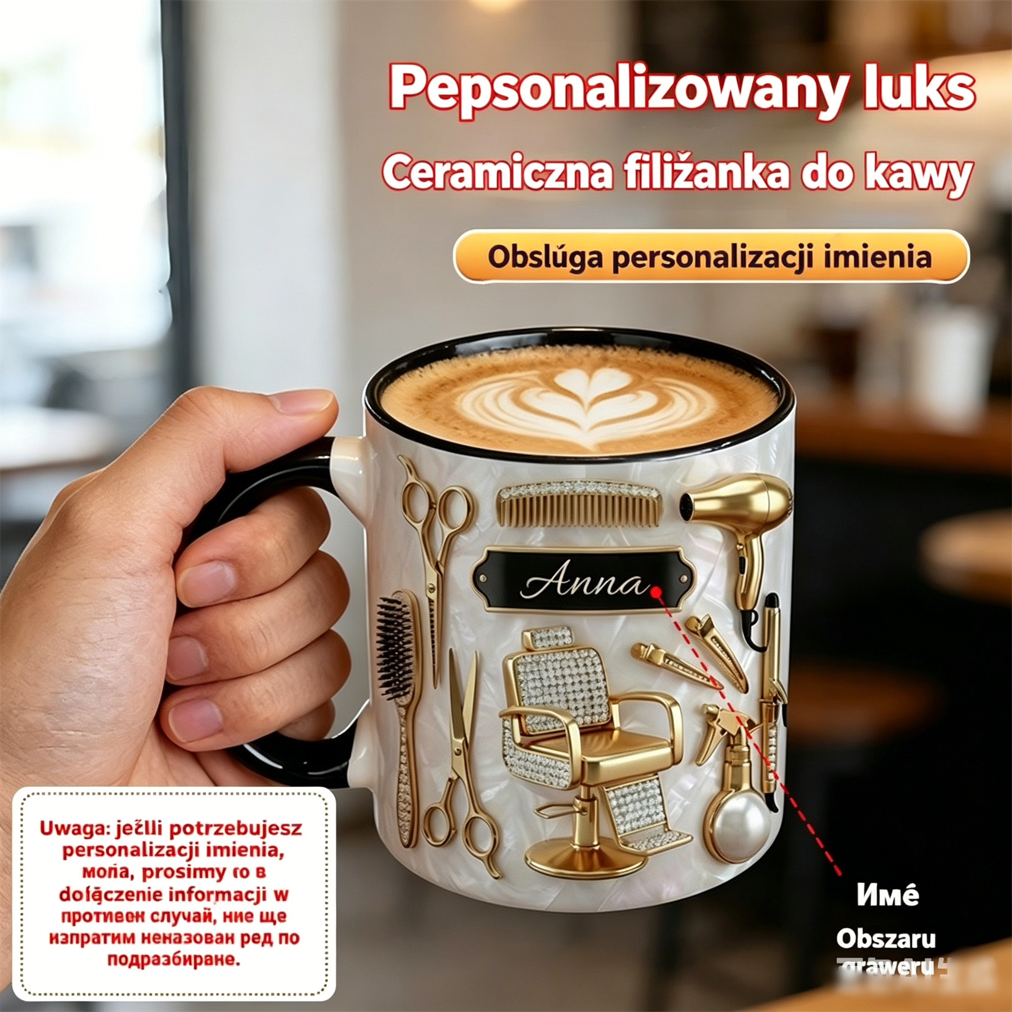 ✨49% OFF ✂️ Spersonalizowana, lekka i luksusowa ceramiczna filiżanka do kawy