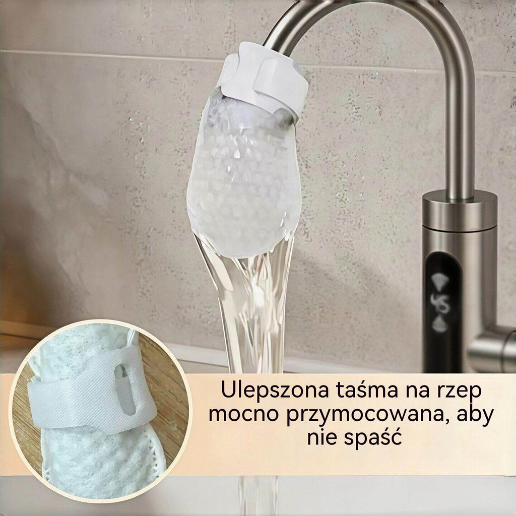 【200 sztuk】Spożywczy woreczek filtrujący na kran – skutecznie zatrzymuje osady i kamień.