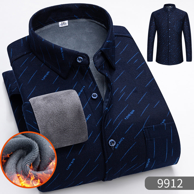 【50% zniżki】👔【L-5XL】Ciepła koszula biznesowa z długim rękawem