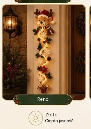 🎄🎃Ostatni dzień! 🎅Ciesz się 49% rabatem na podświetlane świąteczne dekoracje drzwi!