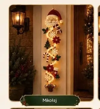 🎄🎃Ostatni dzień! 🎅Ciesz się 49% rabatem na podświetlane świąteczne dekoracje drzwi!