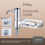 50% zniżki!Zestaw przedłużający rurę dozownika mydła do umywalki łazienkowej