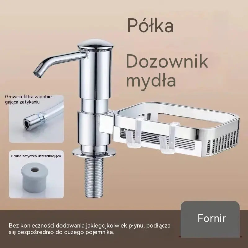 50% zniżki!Zestaw przedłużający rurę dozownika mydła do umywalki łazienkowej