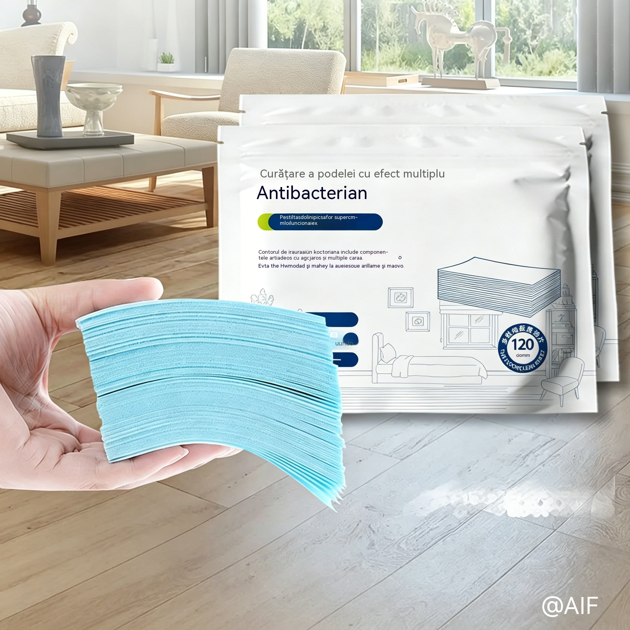 240 de tablete de curățare multifuncționale, antibacteriene și dezodorizante | Potrivite pentru parchet, pardoseli laminate, gresie și pereții rulotelor