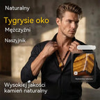 🐯Oferta ograniczona czasowo: 50% zniżki! Męski naszyjnik z naturalnych koralików tygrysiego oka