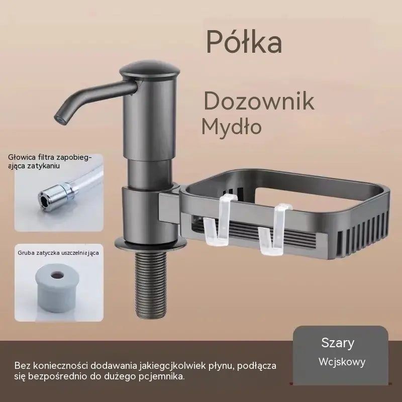 50% zniżki!Zestaw przedłużający rurę dozownika mydła do umywalki łazienkowej