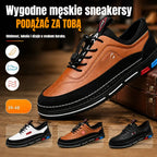 【39–48】Męskie skórzane buty biznesowe na co dzień – wodoodporne, odporne na plamy, z miękką podeszwą zapewniającą wygodę noszenia