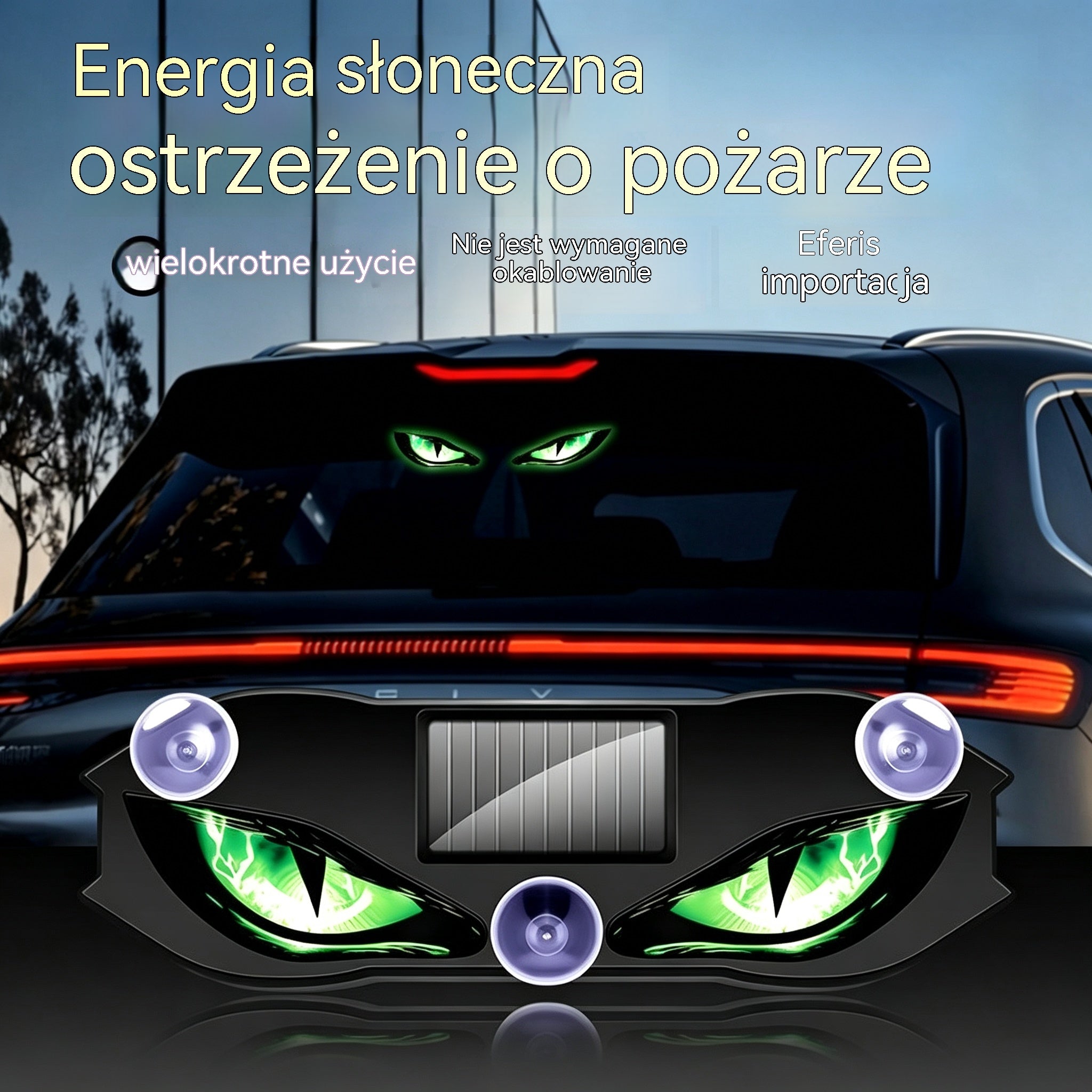 【1+1 Gratis】Solarny LED samochodowy sygnalizator ostrzegawczy
