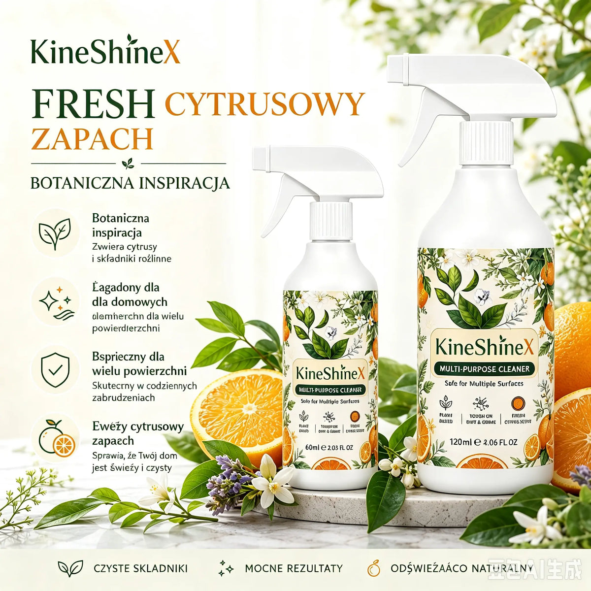 🍊[Zapach pomarańczy]Silny, wielofunkcyjny spray do usuwania oleju – zmniejsza szorowanie, ułatwiając czyszczenie