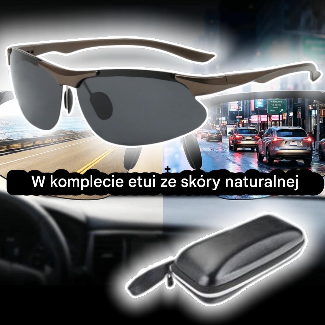🕶️ Okulary polaryzacyjne fotochromowe do jazdy w dzień i w nocy