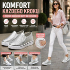 【34-41】Lato 2026 damskie buty na co dzień z miękkiej skóry z grubą podeszwą