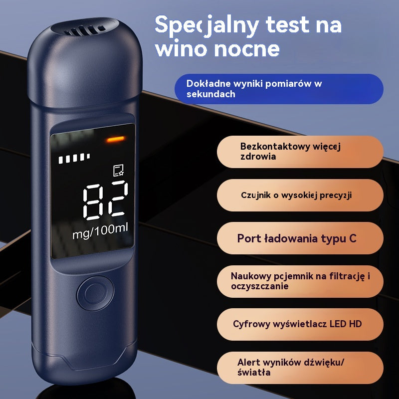 🔥Hit Sprzedaży 【Rabat 50%】🍷 Wysokiej precyzji przenośny alkomat – zmierz poziom alkoholu we krwi przed prowadzeniem pojazdu
