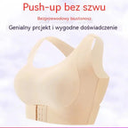 🎉OSTATNI DZIEŃ WYPRZEDAŻY - 60% ZNIŻKI⚡Łatwy w zapięciu biustonosz z przodu i skrzyżowanymi plecami, z korekcją postawy i biustonoszem bez fiszbin zapewniającym pełne wsparcie i wygodę