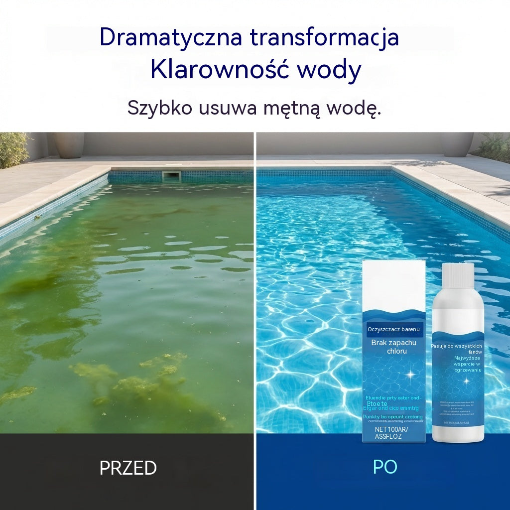 ⏰💦Kup 1 i otrzymaj 1 gratis🏊‍♂️ Płyn klarujący do basenów – Krystalicznie czysta woda w kilka godzin, bez wysiłku ✨
