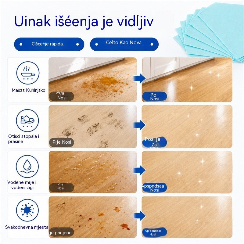 💦🏡【3 opakowania, łącznie 90 sztuk】Rozpuszczalne w wodzie ściereczki do mycia podłóg