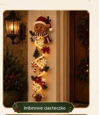 🎄🎃Ostatni dzień! 🎅Ciesz się 49% rabatem na podświetlane świąteczne dekoracje drzwi!