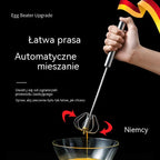 [zestaw 2 szt.] Półautomatyczna trzepaczka do jajek ze stali nierdzewnej