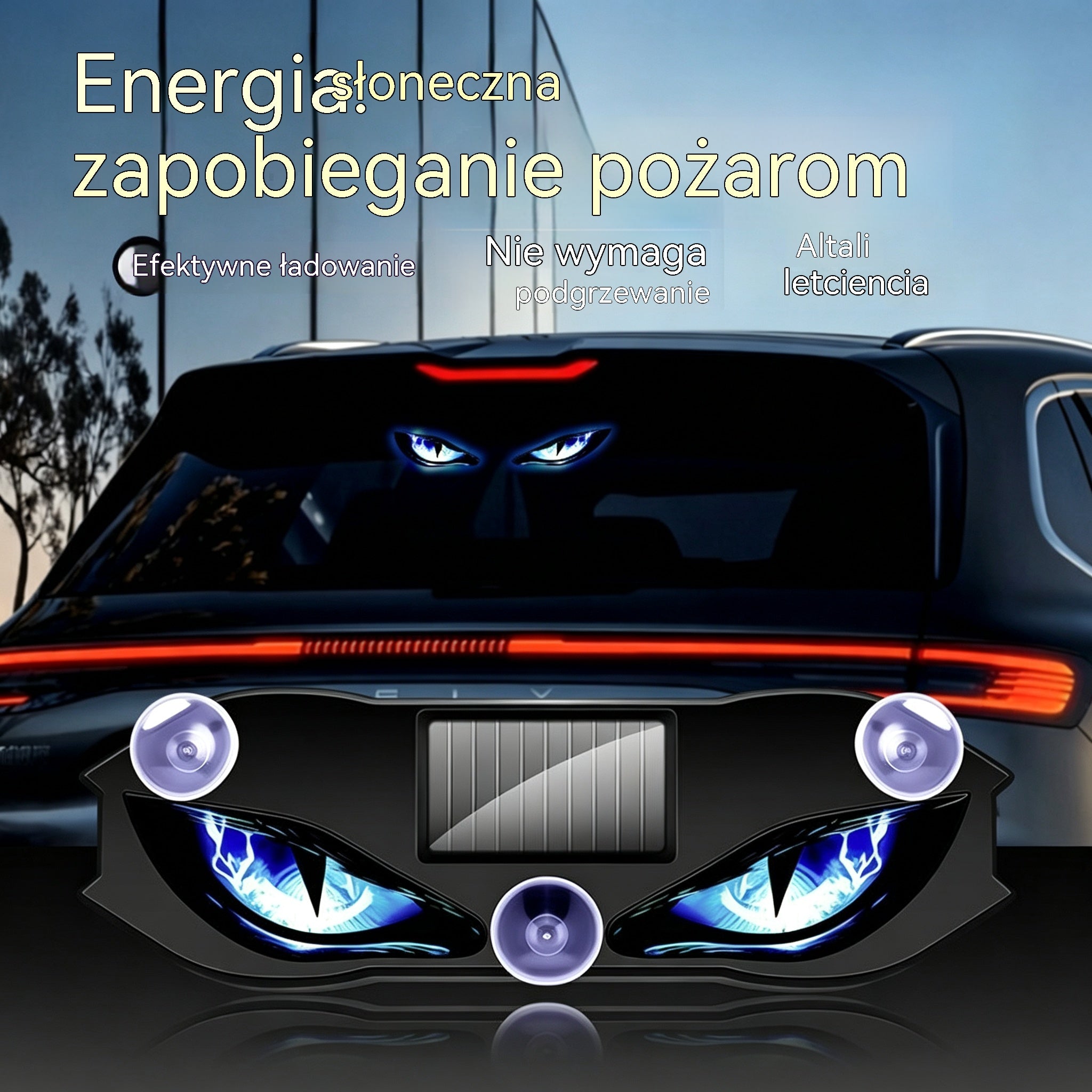 【1+1 Gratis】Solarny LED samochodowy sygnalizator ostrzegawczy