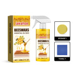 Spray do polerowania drewna z woskiem pszczelim 120 ml (zawiera gąbkę i ręcznik) do pielęgnacji mebli, zapobiegania pęknięciom i ochrony farby.