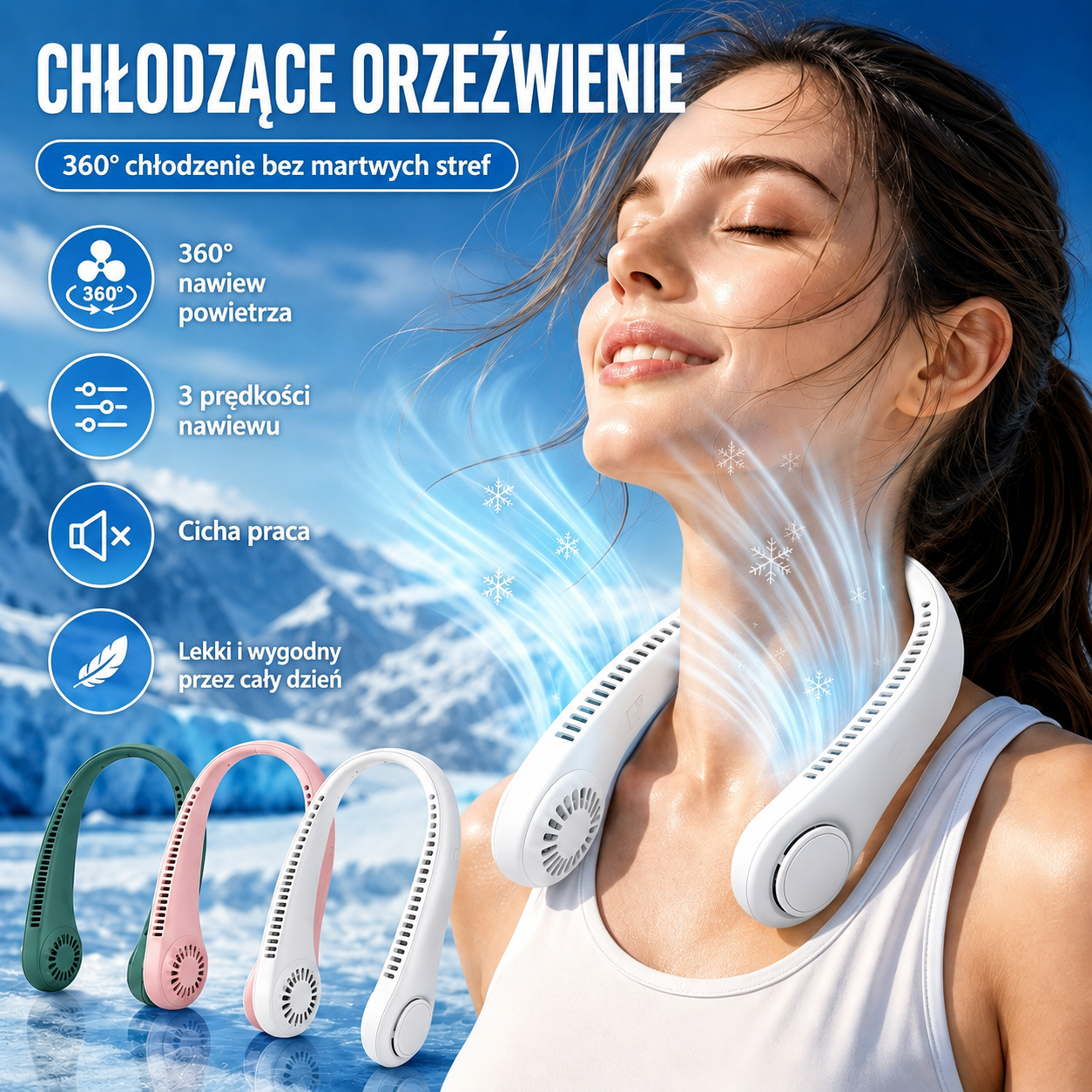 🌬️❄️ Hit Lata! Przenośny wentylator na szyję USB – chłód gdziekolwiek jesteś!