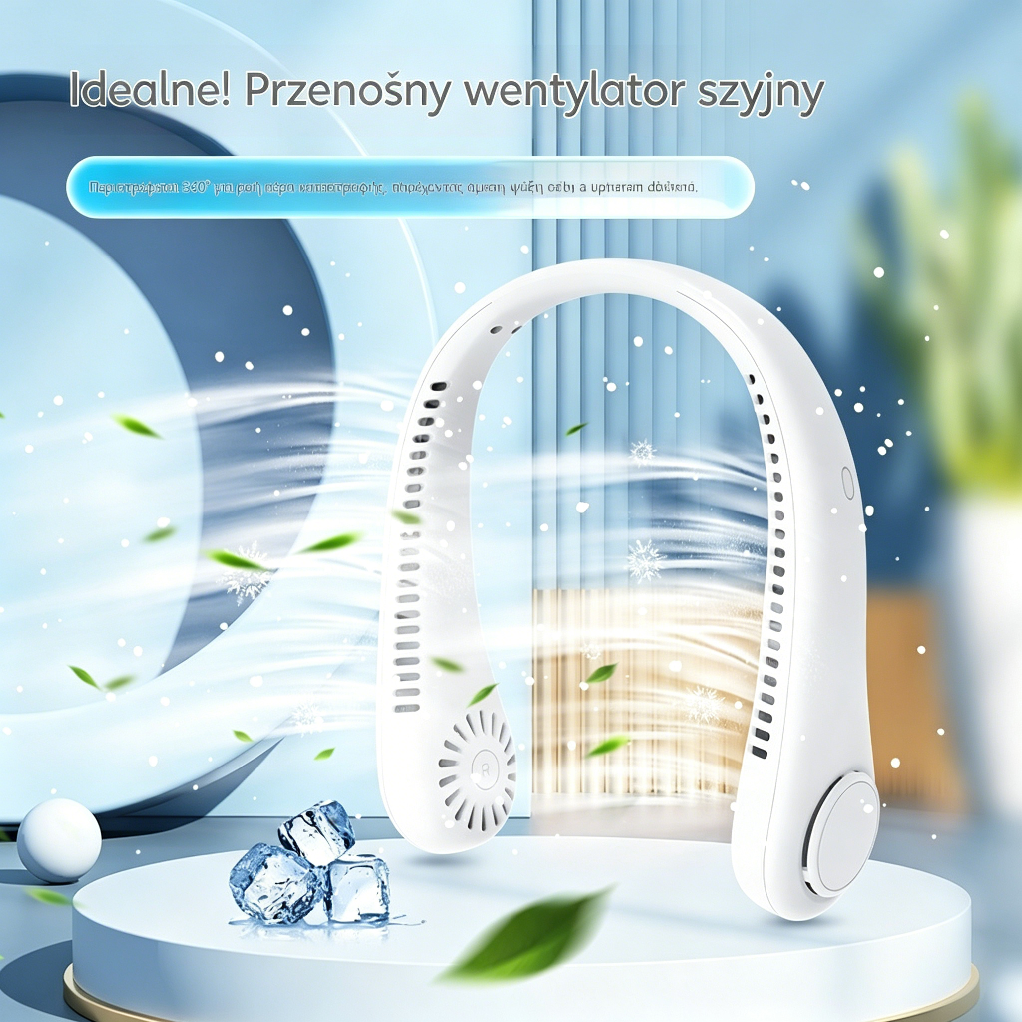 🌬️❄️ Hit Lata! Przenośny wentylator na szyję USB – chłód gdziekolwiek jesteś!
