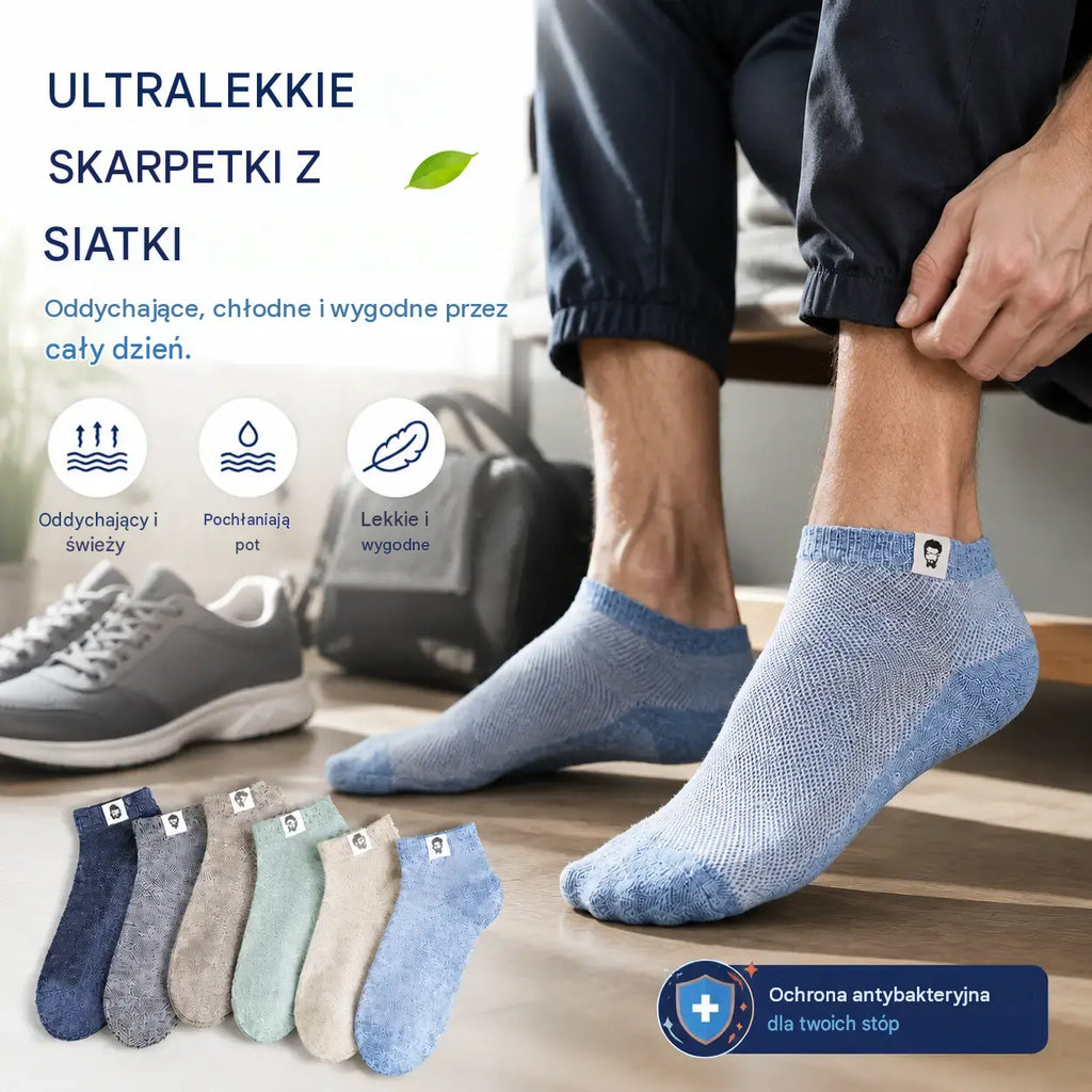 10 par za 99zł🧦Męskie oddychające skarpetki antybakteryjne i odporne na zapachy
