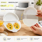 🍳 Przyrząd do omletów do mikrofalówki 2 w 1 | Szybkie i łatwe przygotowanie jajek