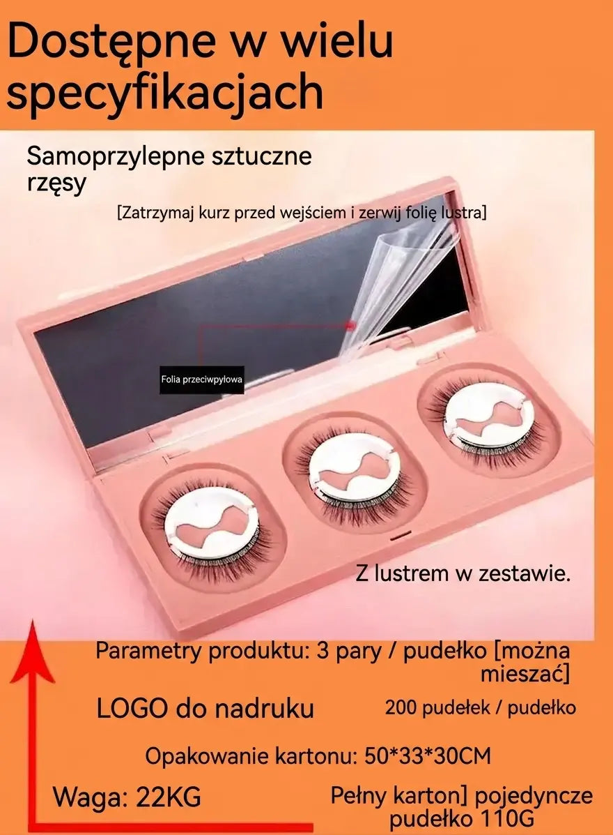 👁️✨Samoprzylepne sztuczne rzęsy wielokrotnego użytku – bez kleju, naturalny efekt