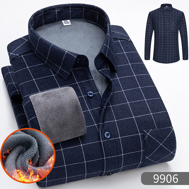 【50% zniżki】👔【L-5XL】Ciepła koszula biznesowa z długim rękawem