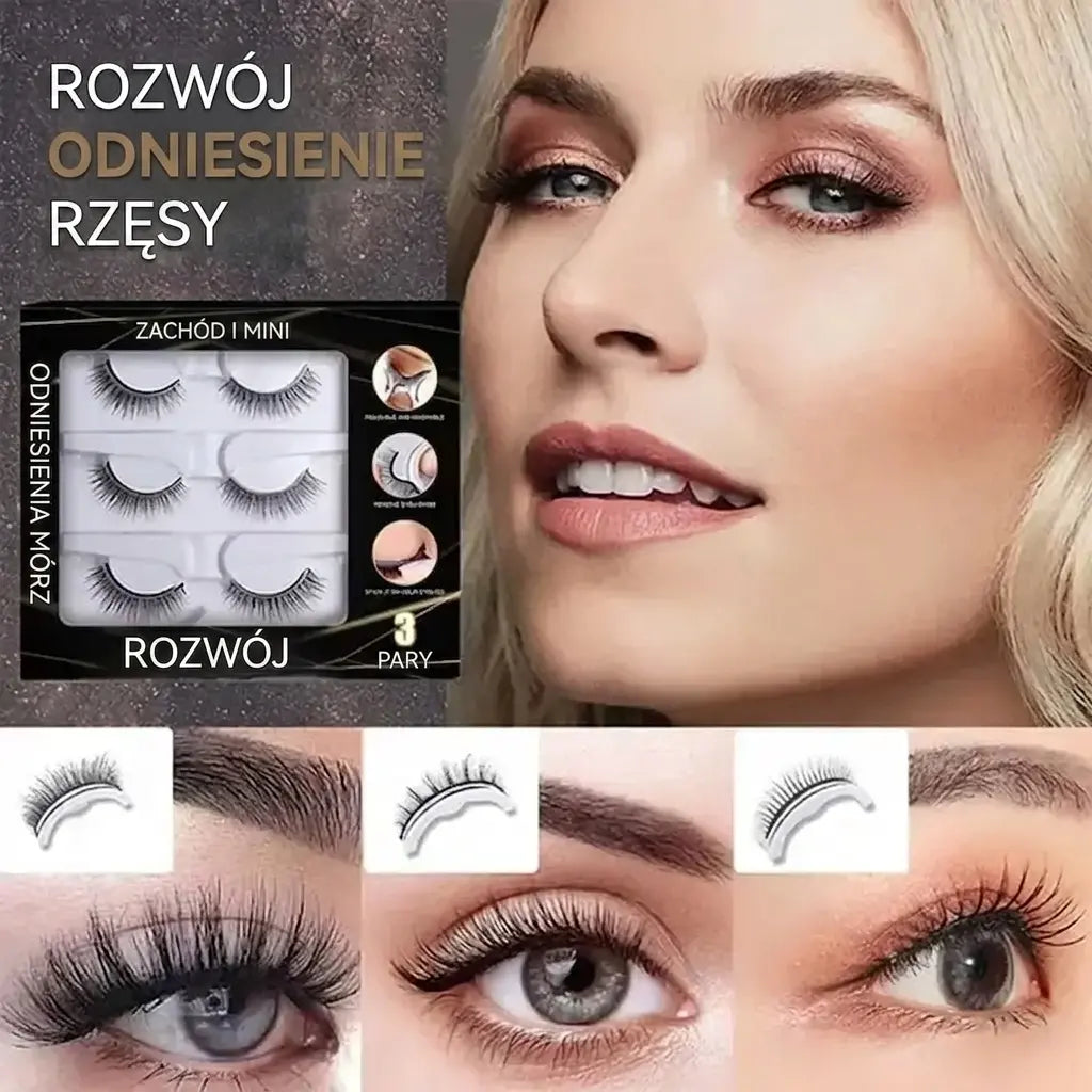 👁️✨Samoprzylepne sztuczne rzęsy wielokrotnego użytku – bez kleju, naturalny efekt