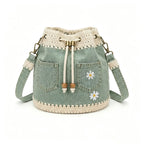 45% OFF!  Tkana torba jeansowa w stylu boho, która dopełni każdą stylizację ✨