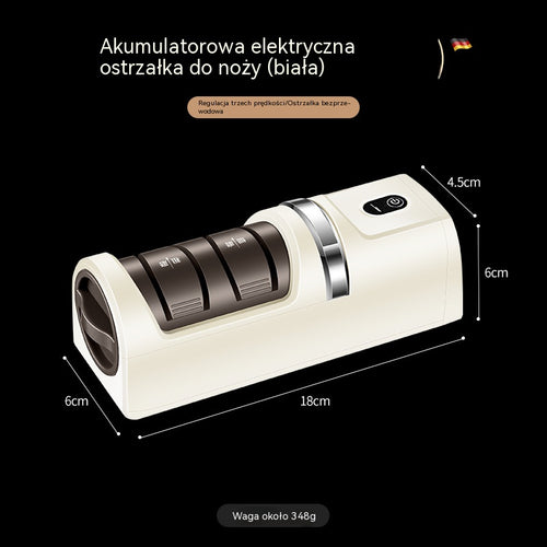 Ograniczona czasowo zniżka 40%!  Wielofunkcyjna bezprzewodowa elektryczna ostrzałka do noży, akumulatorowa