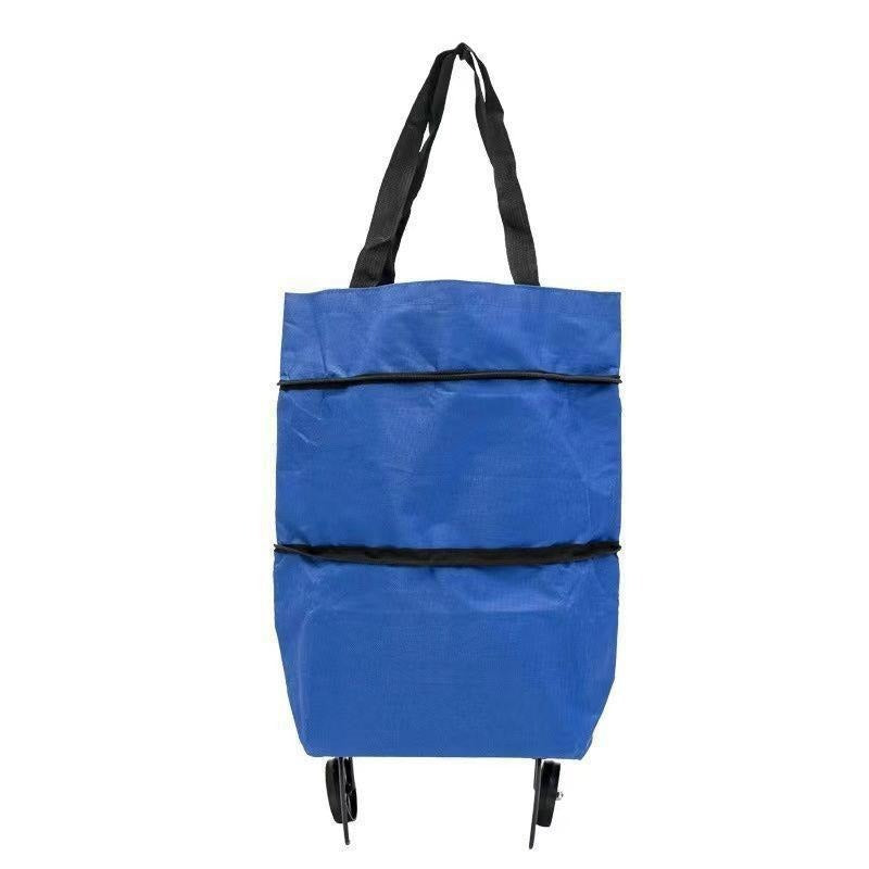 [Najlepiej sprzedający się produkt]🛒♻️2 w 1 składana torba na zakupy i plecak, lekka torba na zakupy/wózek na kółkach