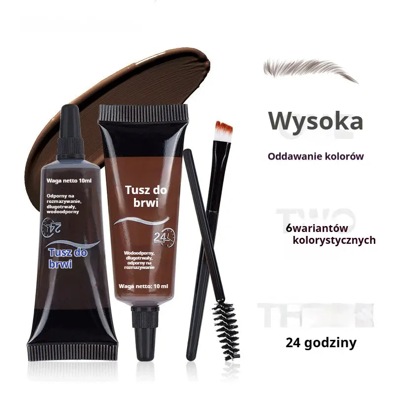 Ostatni dzień, kup 1, otrzymaj 1 gratis ⭐ Długotrwały, wodoodporny, nierozmazujący się żel/krem do brwi w płynie
